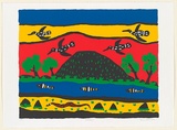 Artist: Jirwulurr Johnson, Amy. | Title: Billabong | Date: c.2001 | Technique: screenprint, printed in colour, from six stencils