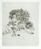 Artist: BOYD, Arthur | Title: Story of a ruined man. | Date: c.1970 | Technique: etching, printed in black ink, from one plate | Copyright: Reproduced with permission of Bundanon Trust
