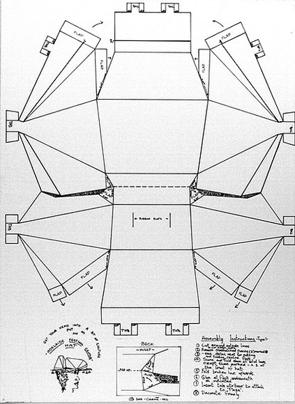 Artist: b'COLEING, Tony' | Title: b'Adelaide Festival Centre hat, type I.' | Date: 1982 | Technique: b'screenprint' Artist: b'COLEING, Tony' | Title: b'Adelaide Festival Centre hat, type I.' | Date: 1982 | Technique: b'screenprint'