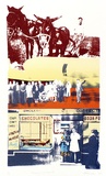Artist: Pavlou, Julie. | Title: Journey to a new life | Date: 1985 | Technique: screenprint, printed in colour, from multiple stencils