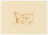 Artist: Napurrula Long, Dora. | Title: Juntu family | Date: 2004 | Technique: drypoint etching, printed in brown ink, from one perspex plate