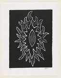 Title: b'Untitled.' | Date: 1999 | Technique: b'linocut, printed in black ink, from one block'
