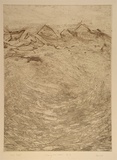 Artist: LUCK, Jos | Title: Chasing the moth no.8 | Date: 1991 | Technique: etching, printed in colour, from two plates