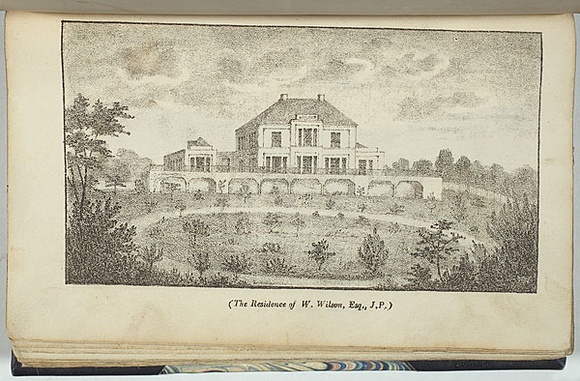Title: b'The residence of W. Wilson esq. J.P.' | Date: 1834 | Technique: b'lithograph, printed in black ink, from one stone'