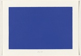 Artist: b'Wiebke, Karl.' | Title: b'not titled [peacock-blue]' | Date: 2004 | Technique: b'screenprint, printed in acrylic paint, from one stencil'