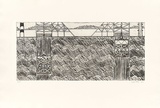 Artist: Bray, Vincent. | Title: not titled [miner's cage detail] | Date: 2001 | Technique: etching, printed in black ink, from one plate
