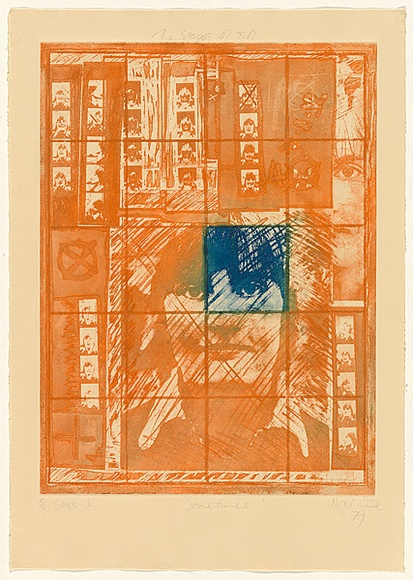 Title: b'The stages of T.P.: sometimes!' | Date: 1979 | Technique: b'photo-etching, printed in colour, from multiple plates'