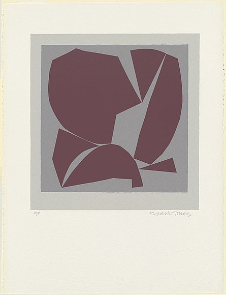 Artist: b'LEACH-JONES, Alun' | Title: b'Voyager 5, brown' | Date: 1978 | Technique: b'screenprint, printed in colour, from multiple stencils' | Copyright: b'Courtesy of the artist' Artist: b'LEACH-JONES, Alun' | Title: b'Voyager 5, brown' | Date: 1978 | Technique: b'screenprint, printed in colour, from multiple stencils' | Copyright: b'Courtesy of the artist'