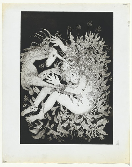 Artist: b'BOYD, Arthur' | Title: b'(wrapped in foliage).' | Date: 1973-74 | Technique: b'aquatint, printed in black ink, from one plate' | Copyright: b'Reproduced with permission of Bundanon Trust' Artist: b'BOYD, Arthur' | Title: b'(wrapped in foliage).' | Date: 1973-74 | Technique: b'aquatint, printed in black ink, from one plate' | Copyright: b'Reproduced with permission of Bundanon Trust'