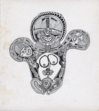 Artist: Aseng, Wkeng. | Title: Meri panuk. | Date: c.1977 | Technique: screenprint, printed in black ink, from one stencil