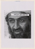 Artist: b'Azlan.' | Title: b'...and you still need me.' | Date: 2003 | Technique: b'laser printed  in black ink'