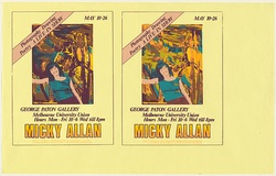 Artist: b'Allan, Micky.' | Title: b'Photography, Drawing, Poetry. A live-in show. Micky Allan.' | Date: 1979 | Technique: b'screenprint, printed in colour, from multiple stencils'