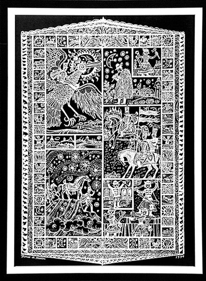 Artist: b'de Kesler, Thomas.' | Title: b'Hero John.' | Date: 1994 | Technique: b'xerography, printed in white ink' | Copyright: b'\xc2\xa9 Thomas de Kessler' Artist: b'de Kesler, Thomas.' | Title: b'Hero John.' | Date: 1994 | Technique: b'xerography, printed in white ink' | Copyright: b'\xc2\xa9 Thomas de Kessler'