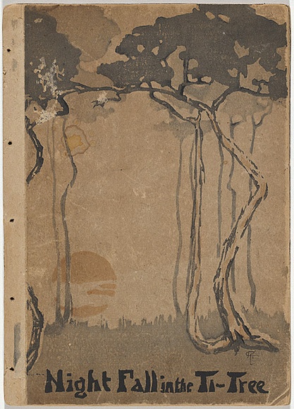 Artist: b'Teague, Violet.' | Title: b'Night fall in the Ti-tree' | Date: 1905 | Technique: b'woodcut, printed in colour in the Japanese manner, from multiple blocks' | Copyright: b'\xc2\xa9 Violet Teague Archive, courtesy Felicity Druce' Artist: b'Teague, Violet.' | Title: b'Night fall in the Ti-tree' | Date: 1905 | Technique: b'woodcut, printed in colour in the Japanese manner, from multiple blocks' | Copyright: b'\xc2\xa9 Violet Teague Archive, courtesy Felicity Druce'