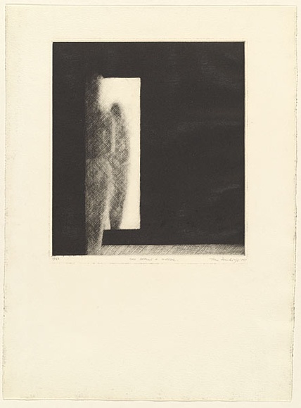 Artist: b'Drawbridge, John.' | Title: b'Girl before a mirror.' | Date: 1967 | Technique: b'mezzotint, printed in black ink, from one plate' Artist: b'Drawbridge, John.' | Title: b'Girl before a mirror.' | Date: 1967 | Technique: b'mezzotint, printed in black ink, from one plate'