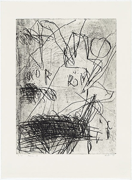 Artist: b'Tomescu, Aida.' | Title: b'Ithaca IX' | Date: 1997 | Technique: b'etching, printed in black ink, from one plate' | Copyright: b'\xc2\xa9 Aida Tomescu. Licensed by VISCOPY, Australia.' Artist: b'Tomescu, Aida.' | Title: b'Ithaca IX' | Date: 1997 | Technique: b'etching, printed in black ink, from one plate' | Copyright: b'\xc2\xa9 Aida Tomescu. Licensed by VISCOPY, Australia.'