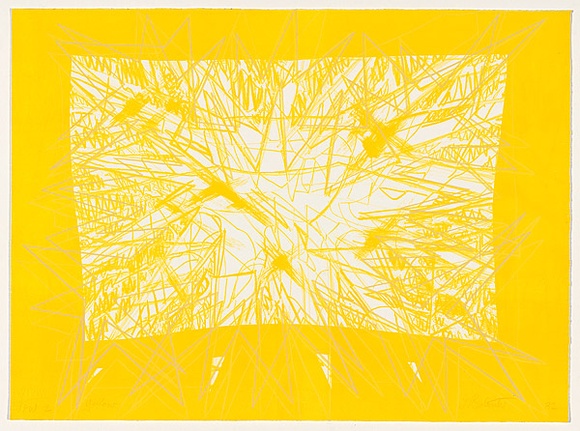 Artist: b'Balsaitis, Jonas.' | Title: b'Yellow' | Date: 1982 | Technique: b'lithograph, printed in colour, from multiple stones' Artist: b'Balsaitis, Jonas.' | Title: b'Yellow' | Date: 1982 | Technique: b'lithograph, printed in colour, from multiple stones'