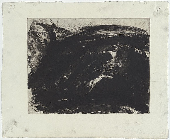 Artist: b'MADDOCK, Bea' | Title: b'Moor landscape' | Date: May 1961 | Technique: b'etching and aquatint, printed in black ink, from one plate' Artist: b'MADDOCK, Bea' | Title: b'Moor landscape' | Date: May 1961 | Technique: b'etching and aquatint, printed in black ink, from one plate'
