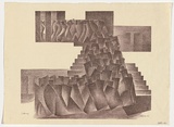 Title: Subway (single image) | Date: 1947 | Technique: lithograph, printed in brown ink, from one plate