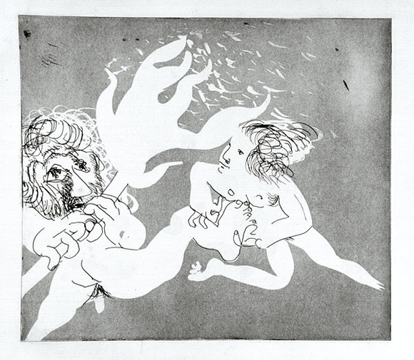 Artist: b'BOYD, Arthur' | Title: b'The women defeating the old men. Variant of No.8.' | Date: 1970 | Technique: b'etching and aquatint, printed in black ink, from one plate' | Copyright: b'Reproduced with permission of Bundanon Trust' Artist: b'BOYD, Arthur' | Title: b'The women defeating the old men. Variant of No.8.' | Date: 1970 | Technique: b'etching and aquatint, printed in black ink, from one plate' | Copyright: b'Reproduced with permission of Bundanon Trust'