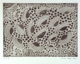 Artist: Laurel, Mabel Papayi. | Title: not titled [mud mussels] | Date: 2000, March | Technique: etching, printed in black ink, from one plate