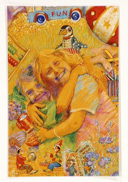 Artist: b'Cook, James.' | Title: bPostcard: Fun - Fremantle children's services. | Date: 1989 | Technique: b'lithograph, printed in colour, from process plates' Artist: b'Cook, James.' | Title: bPostcard: Fun - Fremantle children's services. | Date: 1989 | Technique: b'lithograph, printed in colour, from process plates'