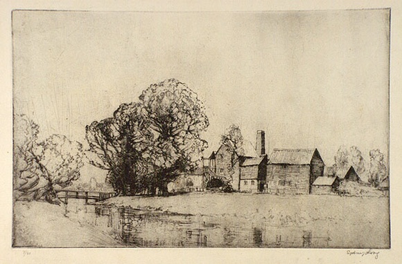 Artist: b'Long, Sydney.' | Title: b'The old parchment mills' | Date: 1920 | Technique: b'line-etching and drypoint, printed in black ink, from one copper plate' | Copyright: b'Reproduced with the kind permission of the Ophthalmic Research Institute of Australia' Artist: b'Long, Sydney.' | Title: b'The old parchment mills' | Date: 1920 | Technique: b'line-etching and drypoint, printed in black ink, from one copper plate' | Copyright: b'Reproduced with the kind permission of the Ophthalmic Research Institute of Australia'