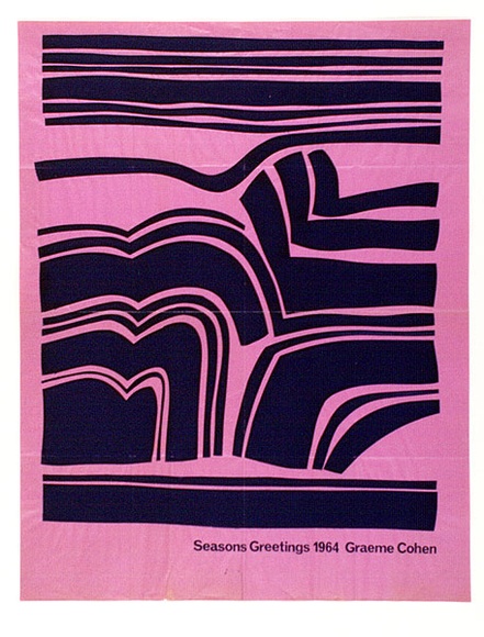 Artist: b'Cohen, Graeme.' | Title: b'Greeting card.' | Date: 1964 | Technique: b'screenprint, printed in black ink, from one stencil' Artist: b'Cohen, Graeme.' | Title: b'Greeting card.' | Date: 1964 | Technique: b'screenprint, printed in black ink, from one stencil'