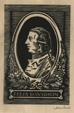 Artist: b'FEINT, Adrian' | Title: b'Bookplate: Felix Davidson.' | Date: (1934) | Technique: b'wood-engraving, printed in black ink, from one block' | Copyright: b'Courtesy the Estate of Adrian Feint'