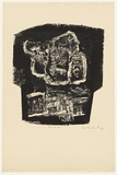 Artist: b'King, Grahame.' | Title: b'The Cave II' | Date: 1974 | Technique: b'lithograph, printed in colour, from two plates (black and grey)'