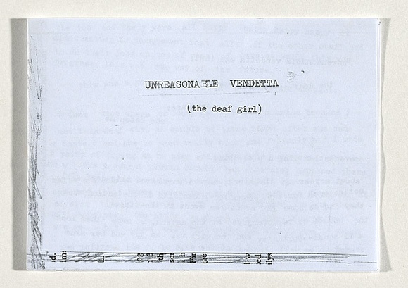 Title: b'Unreasonable vendetta (The deaf girl)' | Date: 2010