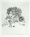 Artist: BOYD, Arthur | Title: Story of a ruined man. | Date: c.1970 | Technique: etching, printed in black ink, from one plate | Copyright: Reproduced with permission of Bundanon Trust