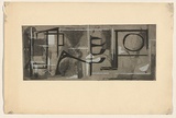 Title: Surfaces No.1 | Date: c. 1960 | Technique: soft-ground etching, printed in black ink, from one plate; screenprint, printed in white ink, from one stencil