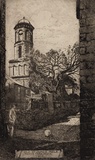 Artist: Cobb, Victor. | Title: Old St. James' Cathedral. | Date: 1912 (dated)