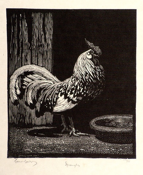 Artist: b'LINDSAY, Lionel' | Title: b'Spangles' | Date: 1925 | Technique: b'wood-engraving, printed in black ink, from one block' | Copyright: b'Courtesy of the National Library of Australia' Artist: b'LINDSAY, Lionel' | Title: b'Spangles' | Date: 1925 | Technique: b'wood-engraving, printed in black ink, from one block' | Copyright: b'Courtesy of the National Library of Australia'