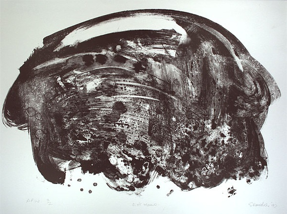 Artist: b'Danaher, Suzanne.' | Title: b'Exit mould' | Date: 1992, April | Technique: b'lithograph, printed in black ink, from one stone' Artist: b'Danaher, Suzanne.' | Title: b'Exit mould' | Date: 1992, April | Technique: b'lithograph, printed in black ink, from one stone'