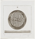 Artist: SELLBACH, Udo | Title: (Target) | Date: 1966 | Technique: lithograph, printed in brown ink, from one stone [or plate]