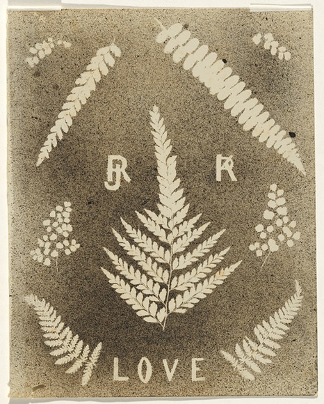 Artist: b'Jackson, Robert.' | Title: b'Love' | Date: 1875 | Technique: b'splatterwork, printed in black ink, from one stencil' Artist: b'Jackson, Robert.' | Title: b'Love' | Date: 1875 | Technique: b'splatterwork, printed in black ink, from one stencil'