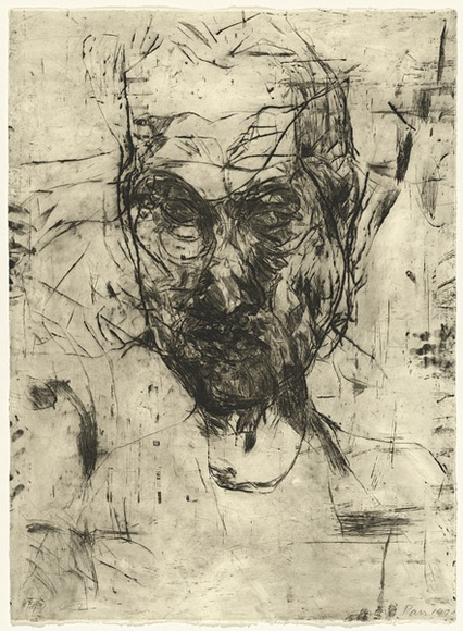 Artist: b'PARR, Mike' | Title: b'Untitled self-portraits 7.' | Date: 1990 | Technique: b'drypoint, printed in black ink, from one copper plate' Artist: b'PARR, Mike' | Title: b'Untitled self-portraits 7.' | Date: 1990 | Technique: b'drypoint, printed in black ink, from one copper plate'
