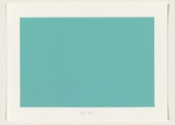 Title: not titled [aqua] | Date: 2004 | Technique: screenprint, printed in acrylic paint, from one stencil
