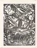 Title: The spirit catchers | Date: 1980 | Technique: linocut and caustic etching, printed in black ink, from one block