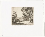 Artist: b'PLATT, Austin' | Title: b'Bygone Farm Richmond' | Date: 1937 | Technique: b'etching, printed in black ink, from one plate'