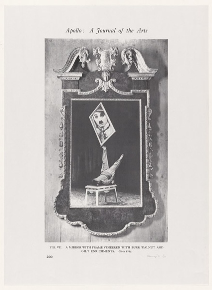 Artist: b'Stannage, Miriam.' | Title: b'A mirror with frame veneered' | Date: 1976 | Technique: b'offset-lithograph' | Copyright: b'\xc2\xa9 Miriam Stannage' Artist: b'Stannage, Miriam.' | Title: b'A mirror with frame veneered' | Date: 1976 | Technique: b'offset-lithograph' | Copyright: b'\xc2\xa9 Miriam Stannage'
