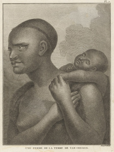 Title: b'Une femme de la terre de Van- Demen' | Date: 1829 | Technique: b'etching and engraving, printed in black ink, from one plate' Title: b'Une femme de la terre de Van- Demen' | Date: 1829 | Technique: b'etching and engraving, printed in black ink, from one plate'