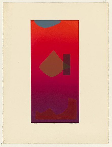 Title: b'Sunset I' | Technique: b'screenprint, printed in colour, from multiple stencils'