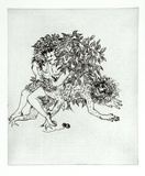 Artist: BOYD, Arthur | Title: Story of a ruined man. | Date: c.1970 | Technique: etching, printed in black ink, from one plate | Copyright: Reproduced with permission of Bundanon Trust