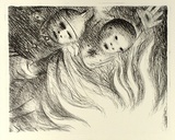 Artist: BOYD, Arthur | Title: The ordeal by fire. | Date: (1965) | Technique: lithograph, printed in black ink, from one plate | Copyright: Reproduced with permission of Bundanon Trust