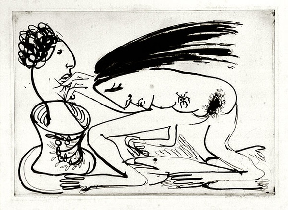 Artist: b'BOYD, Arthur' | Title: b'Woman making a pot.' | Date: (1968-69) | Technique: b'etching and aquatint, printed in black ink, from one plate' | Copyright: b'Reproduced with permission of Bundanon Trust' Artist: b'BOYD, Arthur' | Title: b'Woman making a pot.' | Date: (1968-69) | Technique: b'etching and aquatint, printed in black ink, from one plate' | Copyright: b'Reproduced with permission of Bundanon Trust'