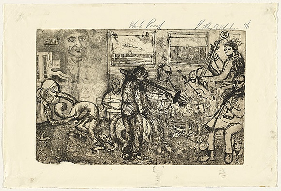 Title: bKalhua, Bailey's Irish, banana, liqueur, cream... or blowjob | Date: 1996 | Technique: b'etching, printed in black ink with plate-tone, from one plate' Title: bKalhua, Bailey's Irish, banana, liqueur, cream... or blowjob | Date: 1996 | Technique: b'etching, printed in black ink with plate-tone, from one plate'