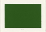 Title: not titled [dark green] | Date: 2004 | Technique: screenprint, printed in acrylic paint, from one stencil
